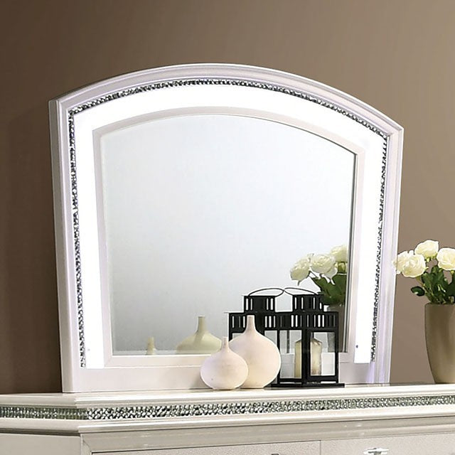 LADDIE  MIRROR - Mirrored Contemporary Mirror | NorCal Furniture Santa Clara CA