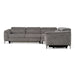 Coffman - Modern Grey Fabric Sectional Sofa w/ Sofa Bed + Recliner