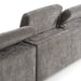 Coffman - Modern Grey Fabric Sectional Sofa w/ Sofa Bed + Recliner