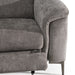 Coffman - Modern Grey Fabric Sectional Sofa w/ Sofa Bed + Recliner