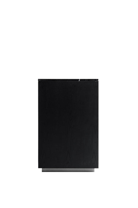 Concord - Modern Black Marble + Black Ash + Aluminum Dresser