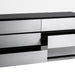 Concord - Modern Black Marble + Black Ash + Aluminum Dresser