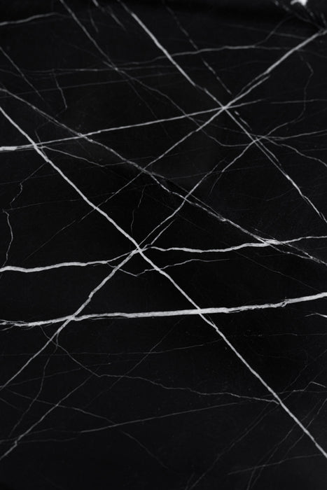 Concord - Modern Black Marble + Black Ash + Aluminum Dresser