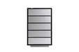 Concord - Modern Black Marble + Black Ash + Aluminum Chest