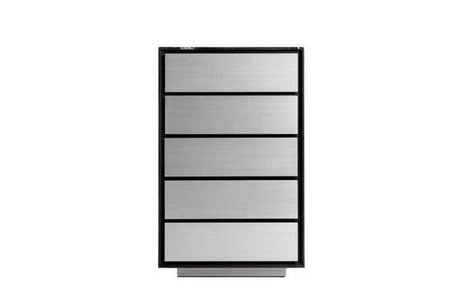 Concord - Modern Black Marble + Black Ash + Aluminum Chest