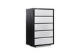 Concord - Modern Black Marble + Black Ash + Aluminum Chest
