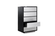 Concord - Modern Black Marble + Black Ash + Aluminum Chest