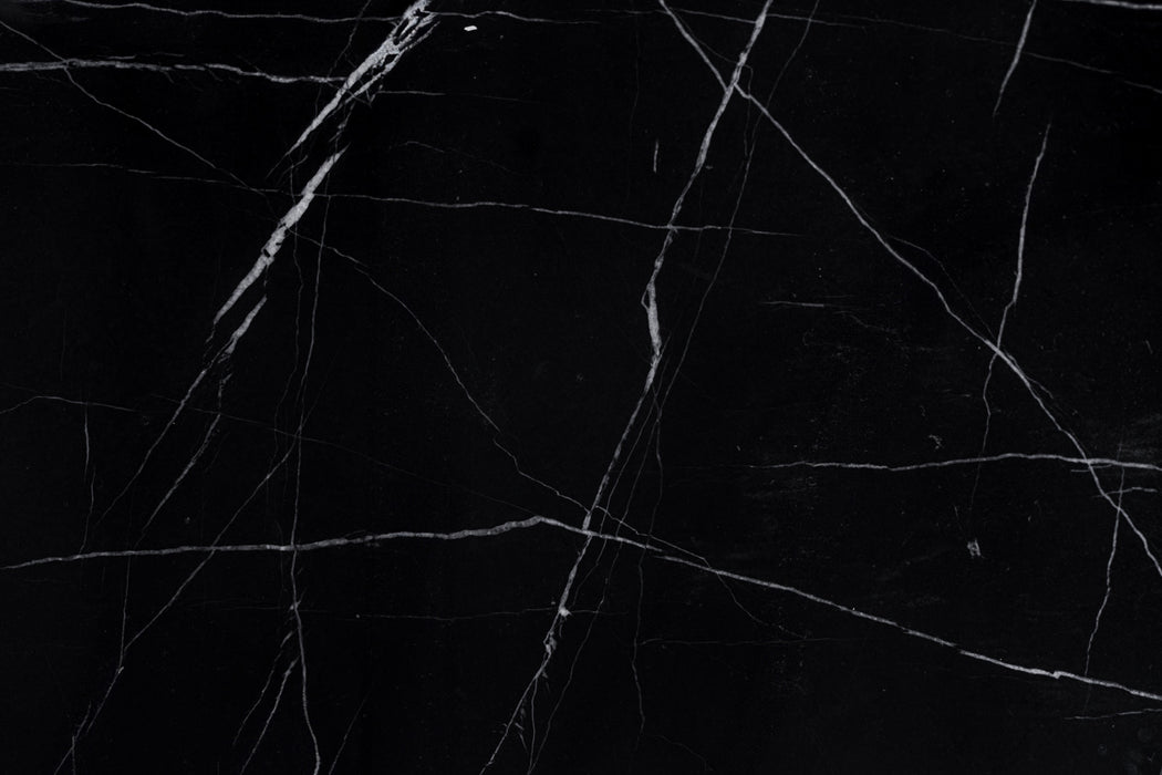 Concord - Modern Black Marble + Black Ash + Aluminum Chest