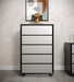Concord - Modern Black Marble + Black Ash + Aluminum Chest