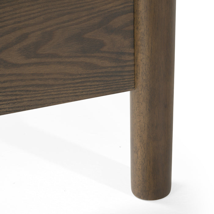 Carolina - Modern Grey Fabric + Wenge Bed
