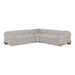 Crockett - Modern Light Grey Fabric Sectional Sofa