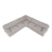 Crockett - Modern Light Grey Fabric Sectional Sofa