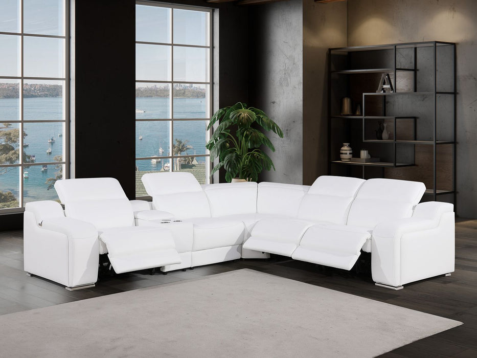 DivanItalia 1116 6pc Sectional – White