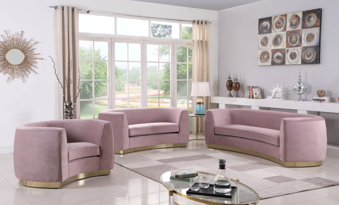 Julian Pink Velvet Chair