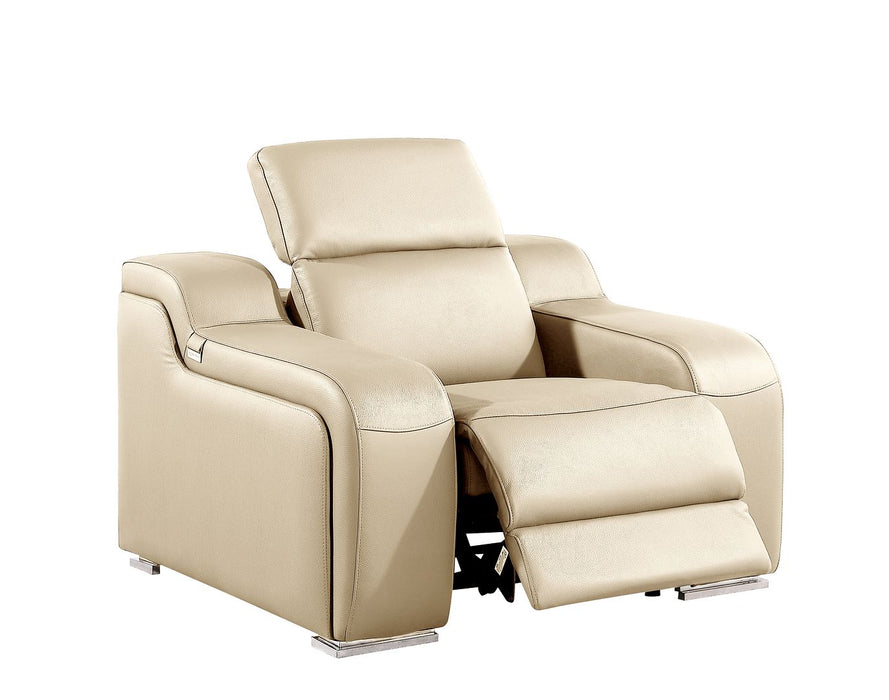 Global United 6111 3-Piece Reclining Set – Beige