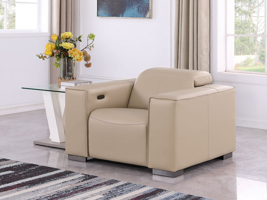 Global United 1208 Power Reclining Chair | Genuine Leather