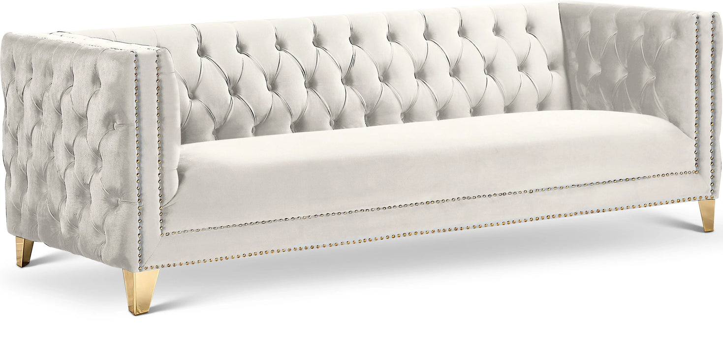 Michelle Cream Velvet Sofa