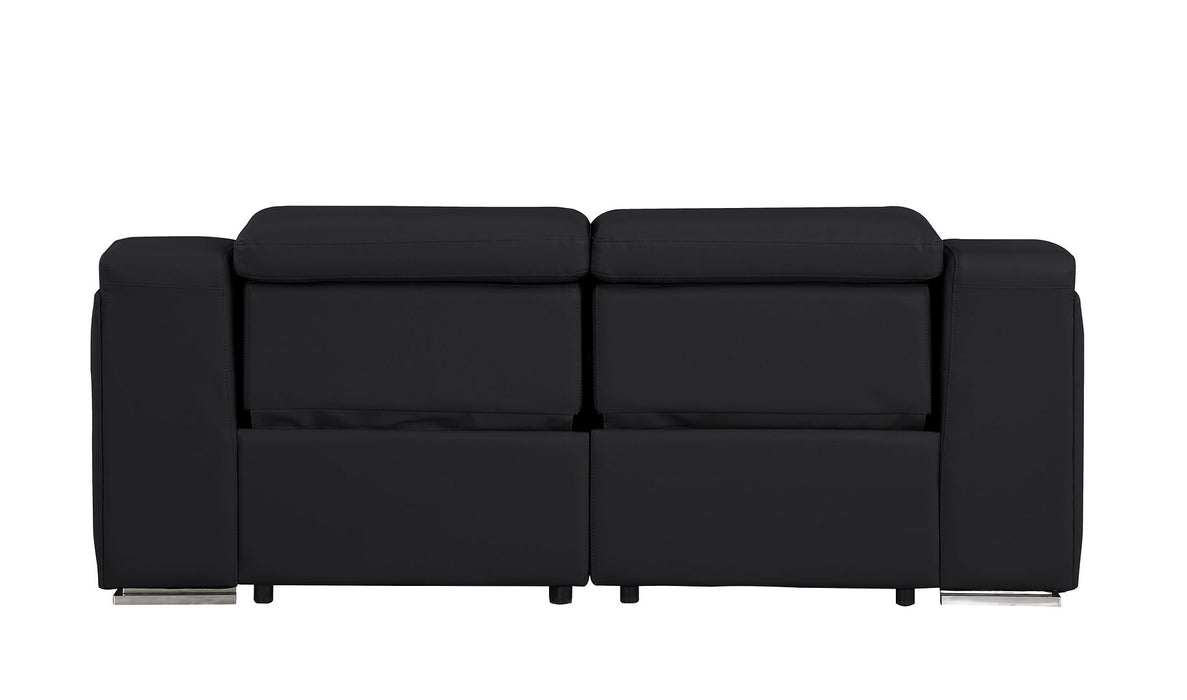 Global United 6111 Power Reclining Loveseat | Genuine Leather