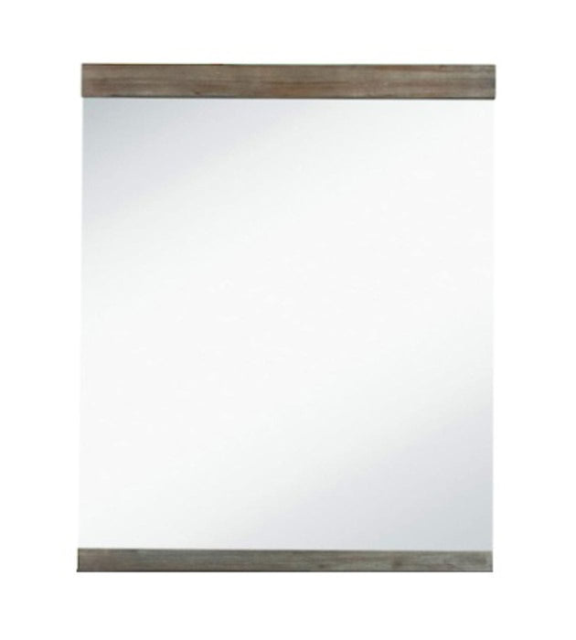 Daisy Mid-Century Dark Acacia Mirror