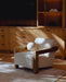 Dalhart - Modern Beige Fabric + Grey Wash Wood Accent Chair