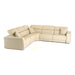 Dalton - Modern Italian Cream Leather Sectional Sofa + Recliners