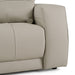 Dalton - Modern Italian Light Grey Leather 4-Seat Sofa + 2 Recliners