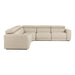 Dalton - Modern Italian Oyster Leather Sectional + 2 Recliners