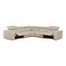 Dalton - Modern Italian Oyster Leather Sectional + 2 Recliners