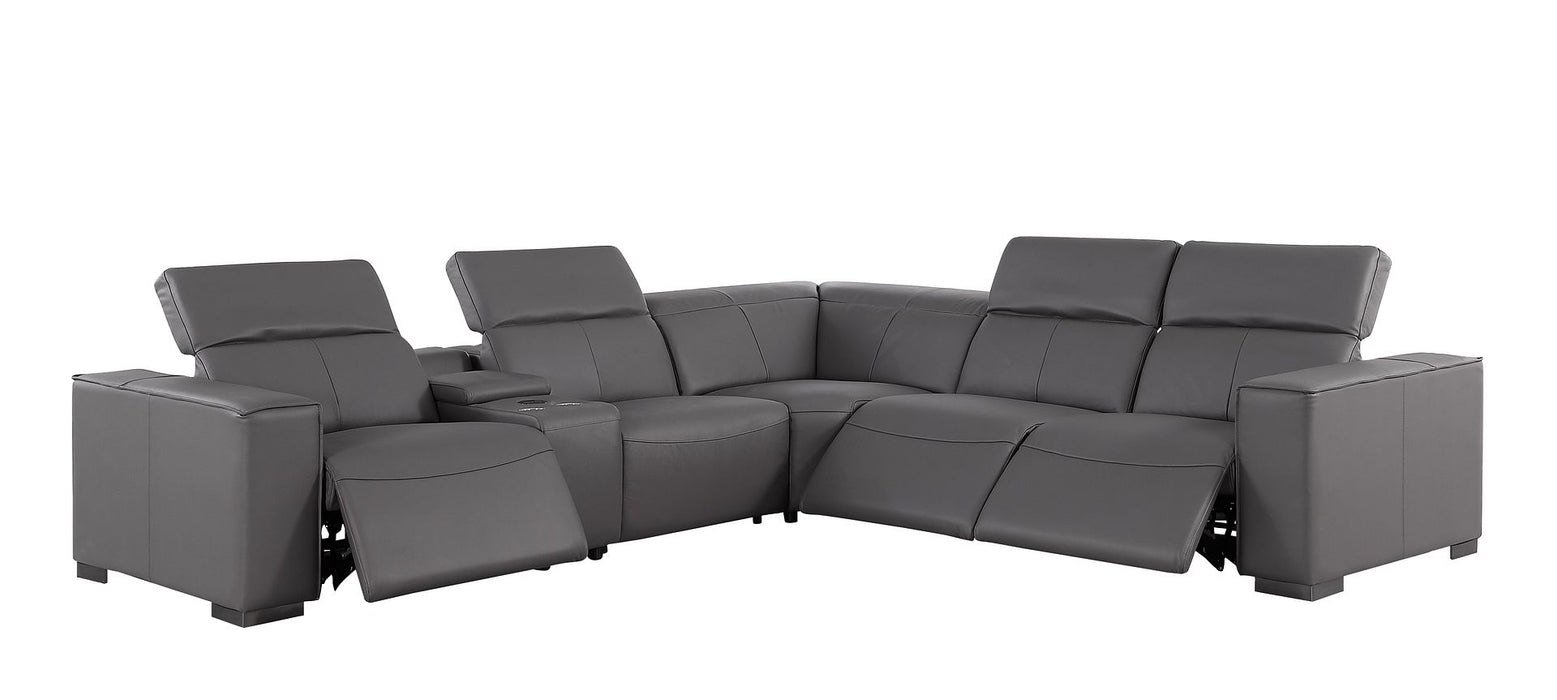 Global United 1208 Dark Grey 6PC Sectional