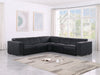 Global United 1208 Black 5-Piece Sectional