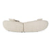 Delvan - Contemporary Beige Fabric Right Facing Chaise Sectional Sofa
