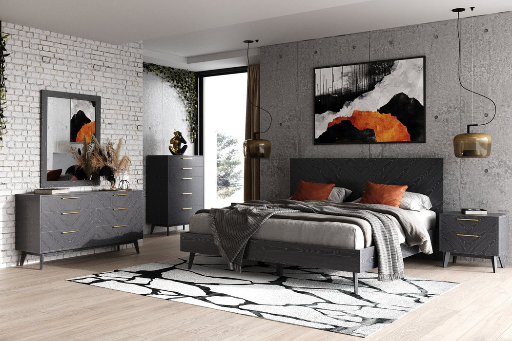 Diana - Modern Grey Ash Mirror