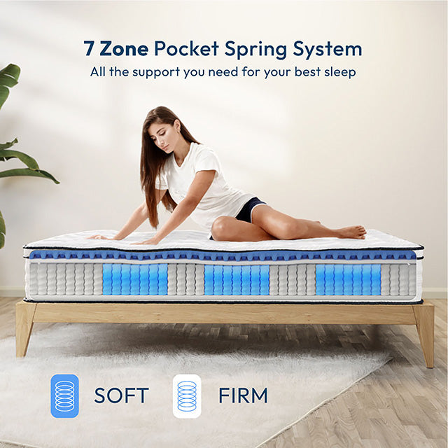 Salvia 12" Full Hybrid Pocket Coil Mattress