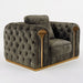 Dosie - Transitional Grey Velvet Chair