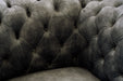 Dosie - Transitional Grey Velvet Chair