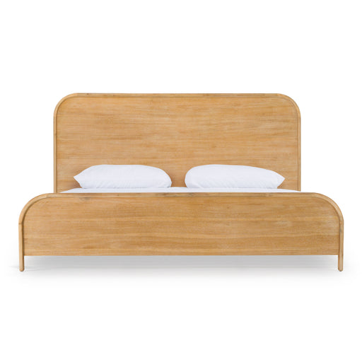 Eastern King Dresden - Modern Natural Acacia Bed