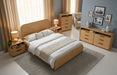Dresden - Modern Natural Acacia Bed