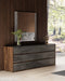 Rado - Modern Walnut & Volcanic Slate Bedroom set