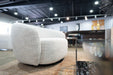 Omaha - Modern Swivel Off White Fabric Chair