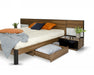 Rondo Mid-Century Platform Bed w/ Nightstands Storage And Lights