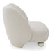 Duran - Contemporary White Fabric Accent Chair