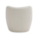 Duran - Contemporary White Fabric Accent Chair