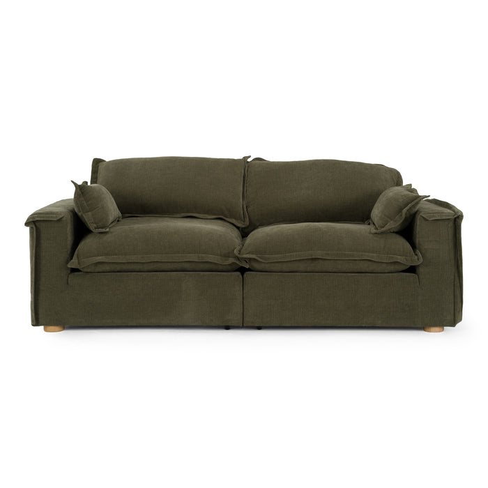 Durbin - Modern Green Fabric Sofa