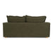 Durbin - Modern Green Fabric Loveseat