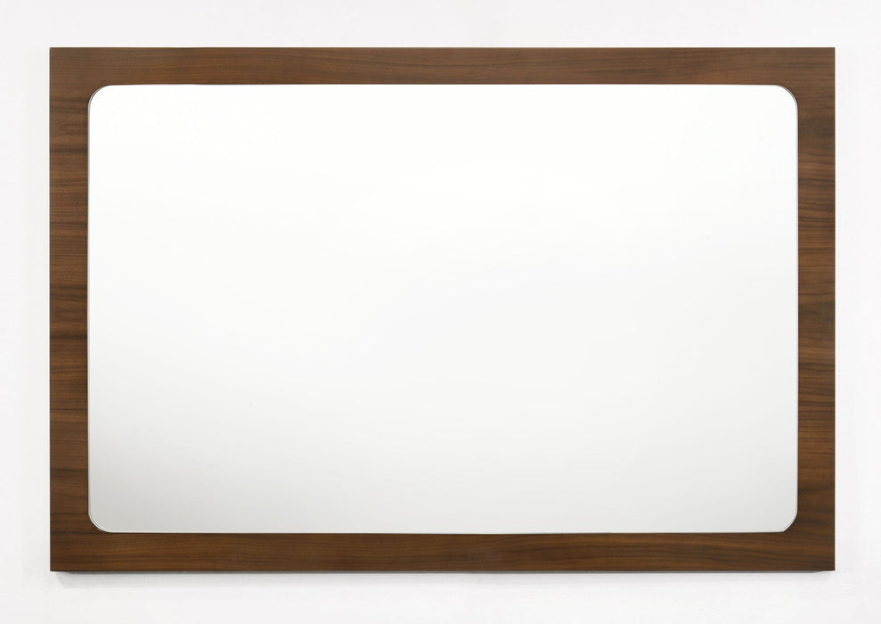 Dustin - Modern Walnut Mirror