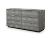 Dynasty - Eastern King Modern Shagreen Bedroom Set - 3 Drawer