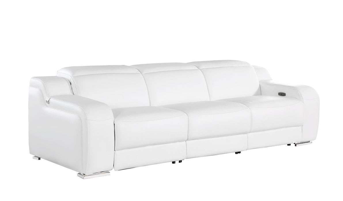 Global United 6111 Power Reclining Sofa | Genuine Leather
