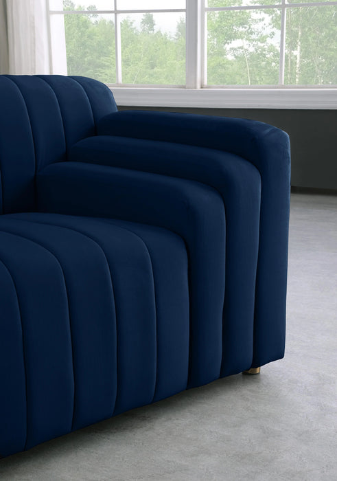 Naya Navy Velvet Sofa