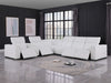 Global United 1208 White 7PC Sectional