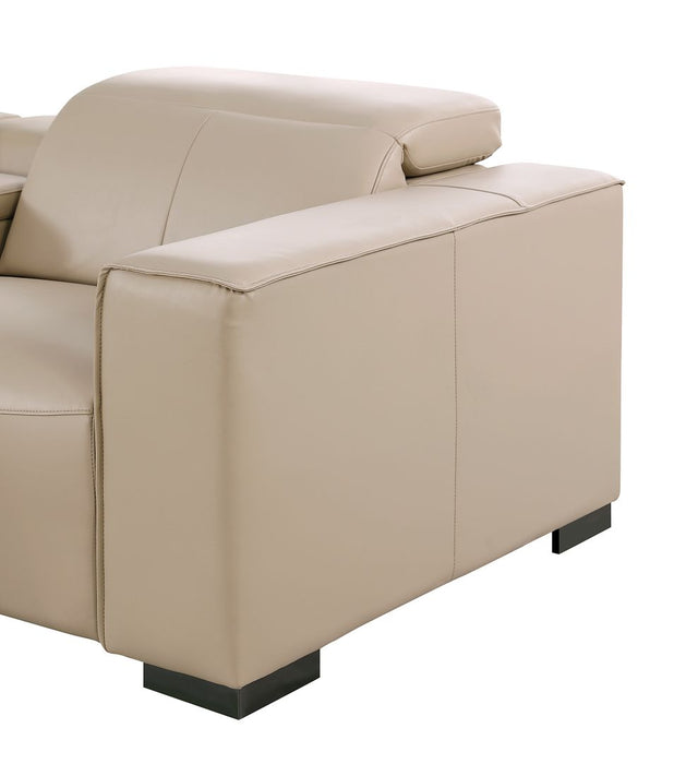 Global United 1208 Beige 7PC Sectional